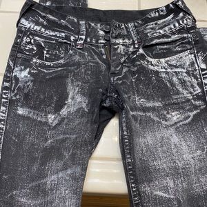 Bebe skinny foil jeans black